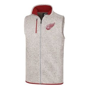 47 Brand Detroit Red Wings Anchor Kodiak Full Zip Vest Size S